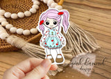CopyMopsy Molly Cute As A Button Vinyl Sticker Bicycle Cellphone Laptop HydroFlask COPYRIGHTED